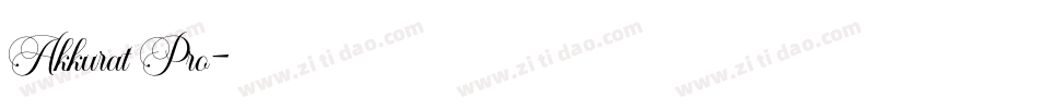 Akkurat Pro字体转换